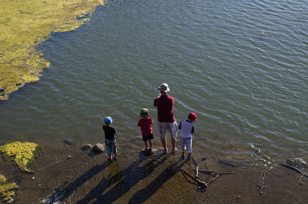 A family of fishermen
