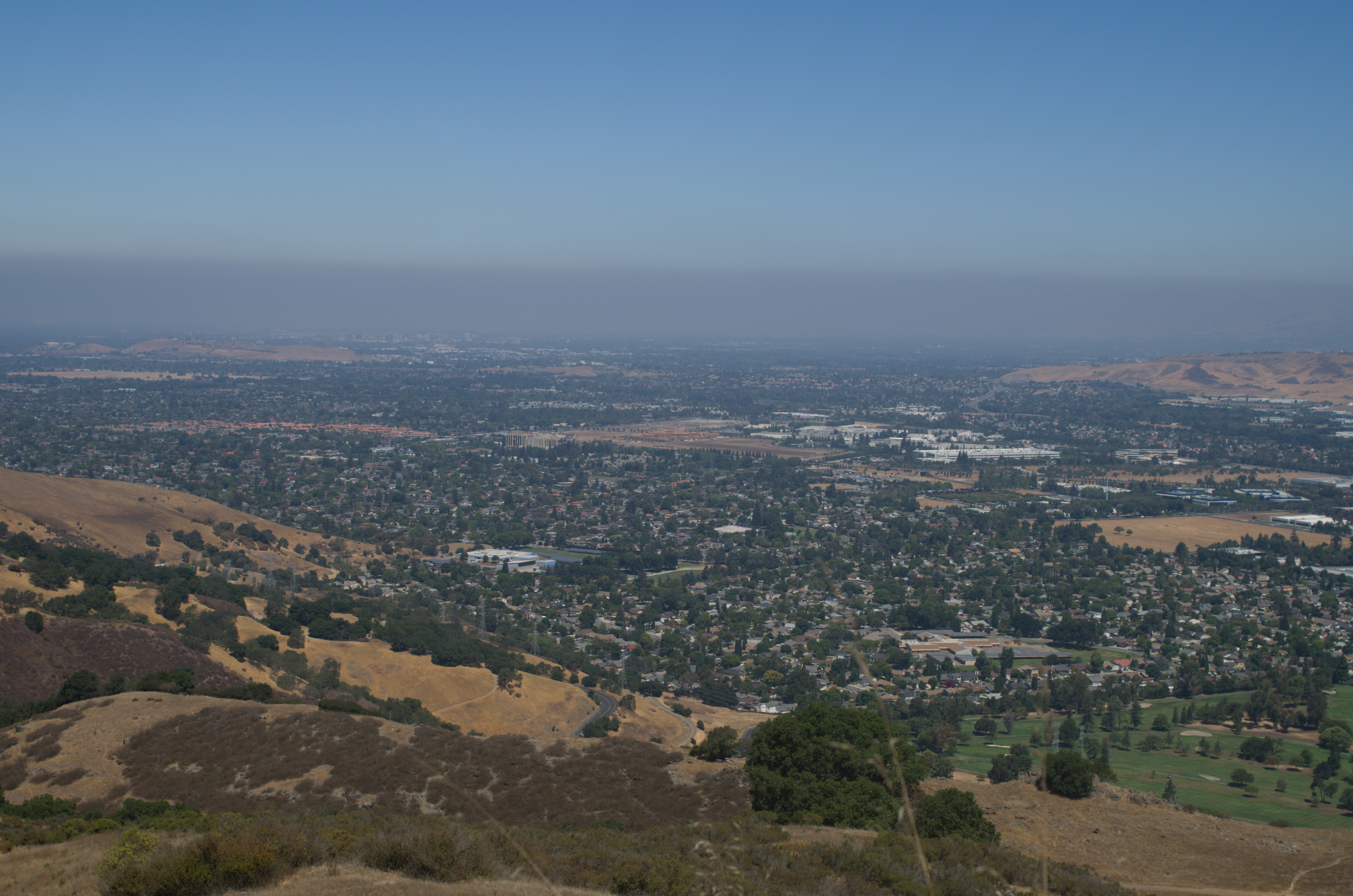 Hazy view of San Jose
