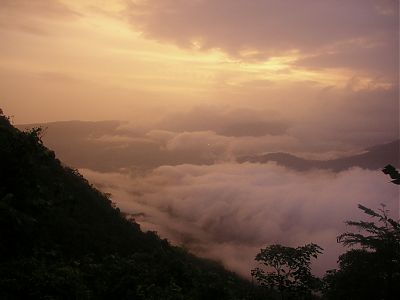 Cherrapunjee at sunset