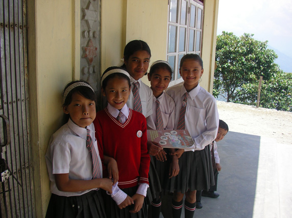 Girls at the school
